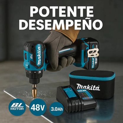 KIT TALADRO INALÁMBRICO CON PISTOLA DE IMPACTO + 26 ACCESORIOS + 2 BATERIAS REGALO
